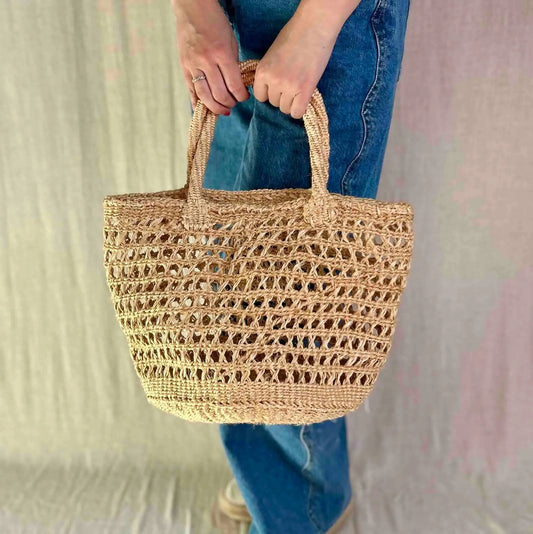 Jua sisal naturel opengewerkte shopper Wild and Free the store