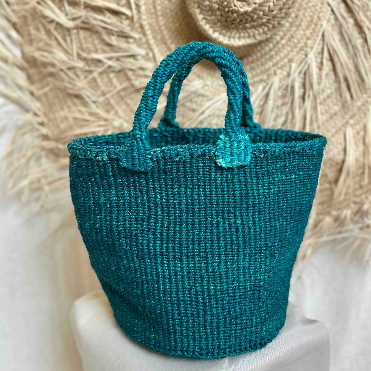 Bahari sisal groene shopper Wild and Free the store