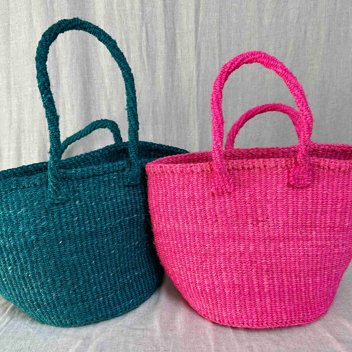 Uzuri sisal roze shopper Wild and Free the store