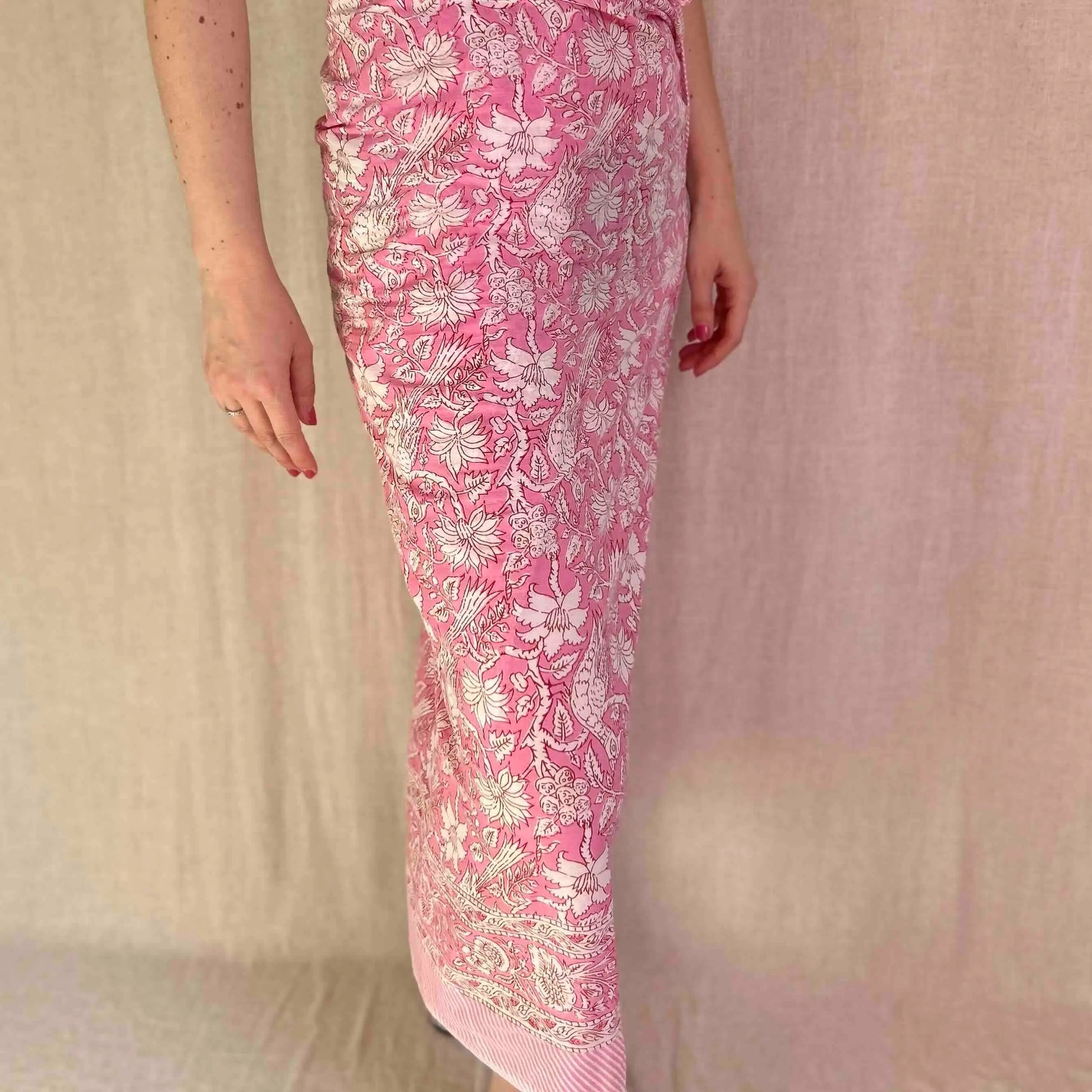 Ndege pareo roze vogelprint Wild and Free the store