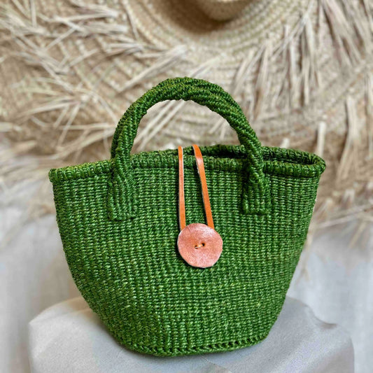 Safiri sisal groen extra mini tote bag Wild and Free the store