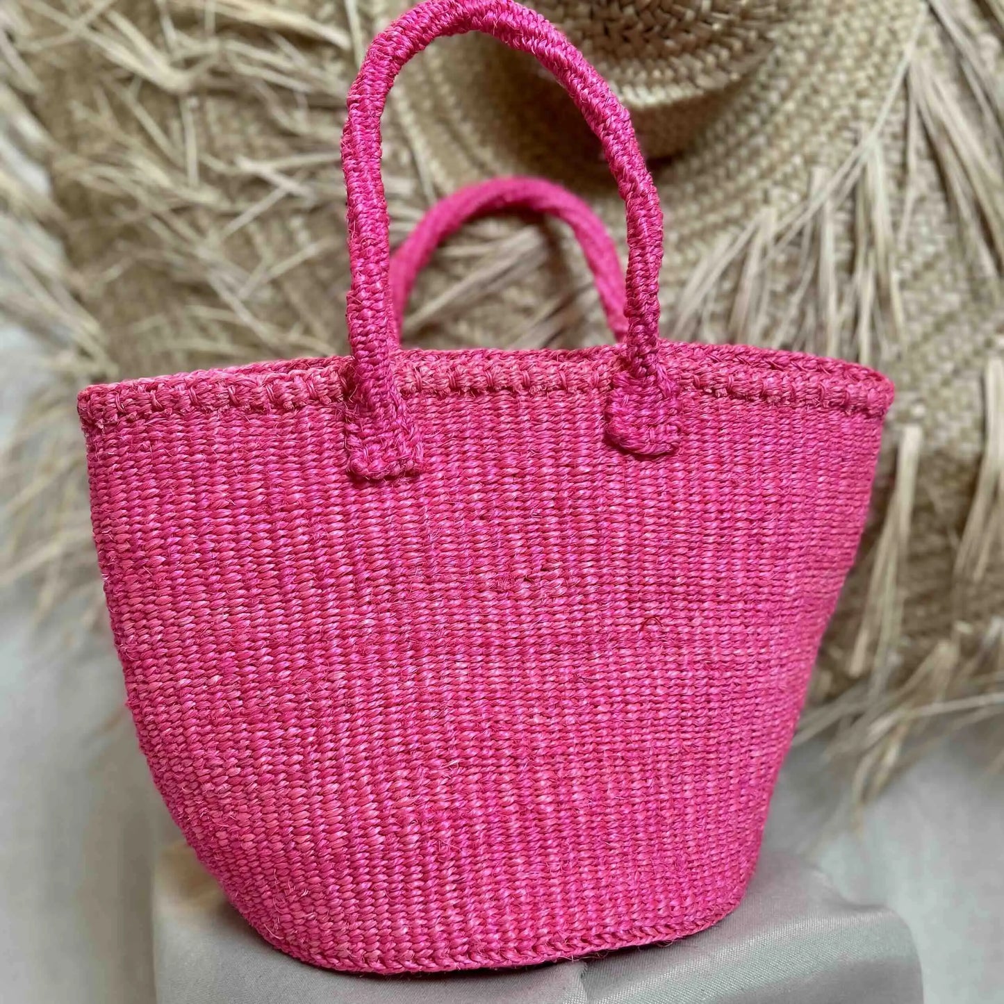 Uzuri sisal roze shopper Wild and Free the store