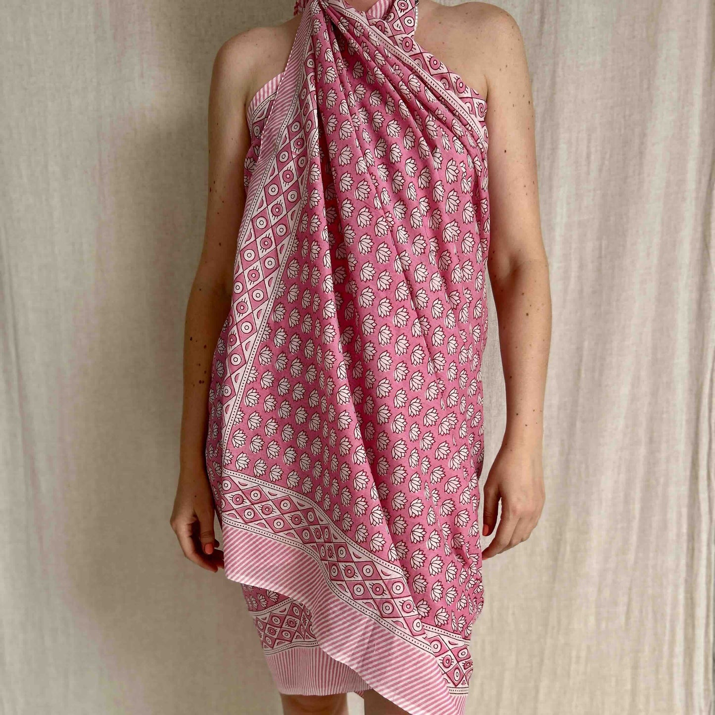 Waridi pareo roze print Wild and Free the store