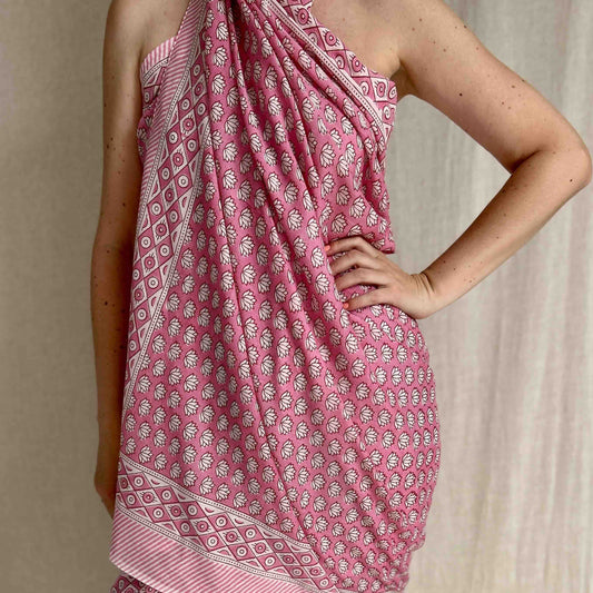 Waridi pareo roze print Wild and Free the store