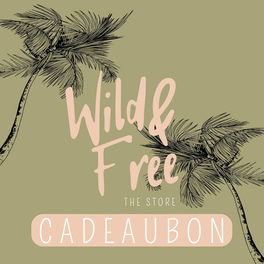 Digitale cadeaubon van Wild and Free The Store – duurzaam cadeau voor boho lifestyle liefhebbers